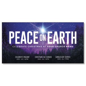 Peace On Earth Sky 11" x 5.5" Oversized Postcards