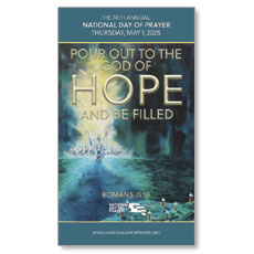 National Day of Prayer 2025 Theme Mini Invite Card - 100 Pack 