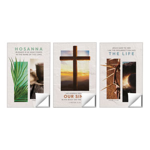 Easter Season Images Triptych 24 x 36 Quick Change Art