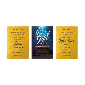 Greatest Gift of All Triptych 23" x 34.5" Rigid Wall Art