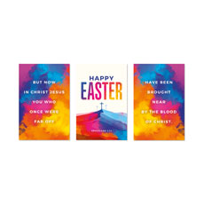 Colorful Easter Crosses Triptych 