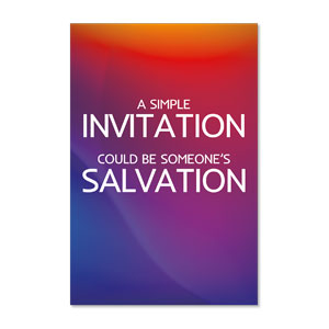 Glow Simple Invitation 23" x 34.5" Rigid Sign