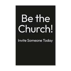 White Text Be the Church 