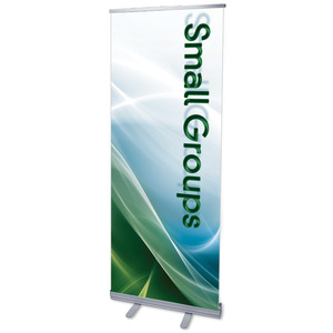 Swirls Small Group 2'7" x 6'7"  Vinyl Banner