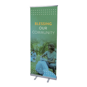 Blessing Our Community 2'7" x 6'7"  Vinyl Banner