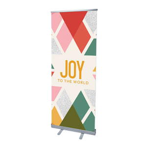 Snowflake Advent Joy 2'7" x 6'7"  Vinyl Banner