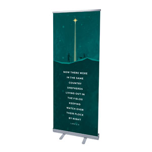 Christmas Story Luke 2:8 2'7" x 6'7"  Vinyl Banner