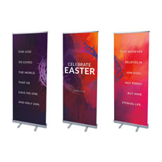 Vibrant Paint Easter Triptych 