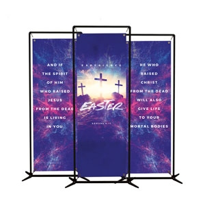 Experience Easter Triptych 2' x 6' Banner
