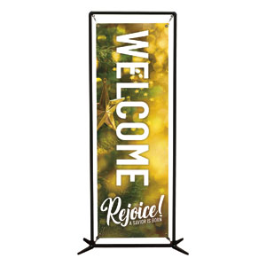 Rejoice Pine 2' x 6' Banner