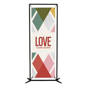 Snowflake Advent Love 2' x 6' Banner