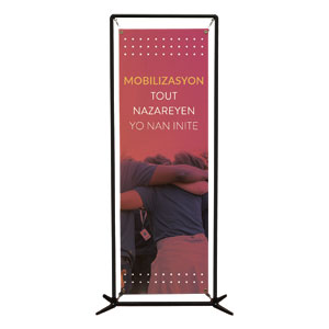 Mobilizing All Nazarenes in Unity - French Creole 2' x 6' Banner