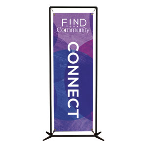 Find Your Community Connect 2' x 6' Banner