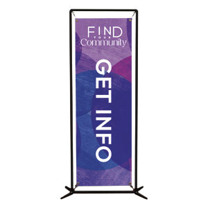 Find Your Community Get Info 2' x 6' Banner