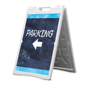 Blue Revival Parking 2' x 3' Street Sign Banners