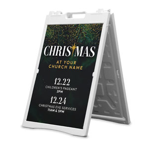 Green Pine Christmas 2' x 3' Street Sign Banners