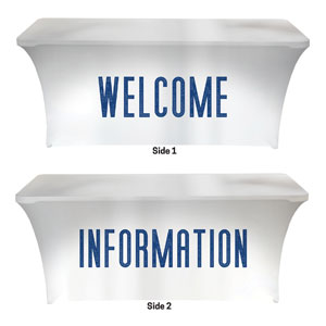 Connected Welcome Information Stretch Table Covers