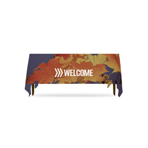 Chevron Welcome Fall Table Throws