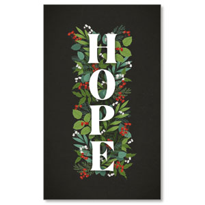 Holly and Ivy Hope 3 x 5 Vinyl Banner