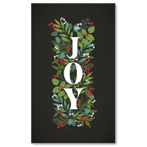 Holly and Ivy Joy 3 x 5 Vinyl Banner