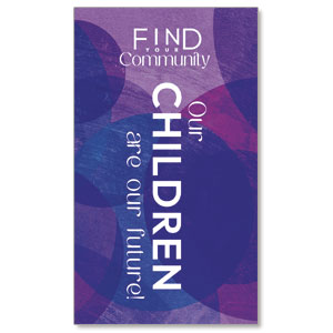 Find Your Community Children 3 x 5 Vinyl Banner