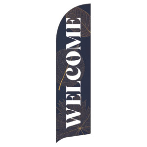 Fall Gold Leaves Flag Banner