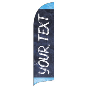 Blue Revival Your Text Flag Banner