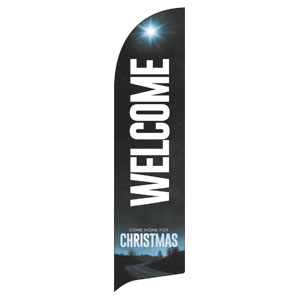 Home for Christmas Flag Banner