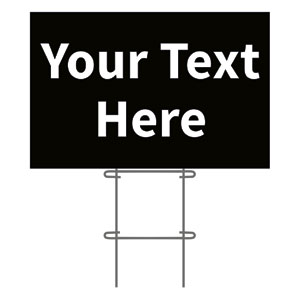 Build Your Design White 36"x23.5" Large YardSigns