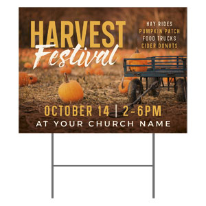 Harvest Festival Pumpkins 18"x24" YardSigns