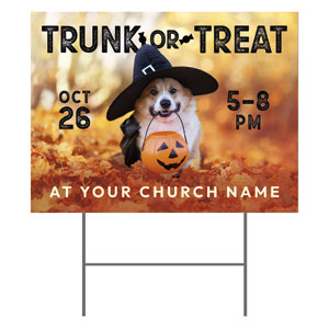 Trunk or Treat Dog 18"x24" YardSigns