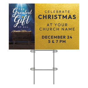 Greatest Gift of All 36"x23.5" Large YardSigns