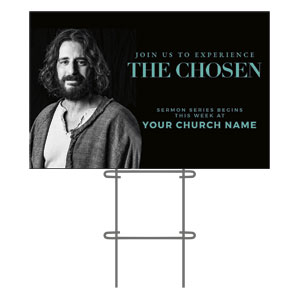 The Chosen Jesus Sermon Series 36"x23.5" Large YardSigns