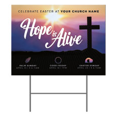 Hope Is Alive Sunrise Cross 